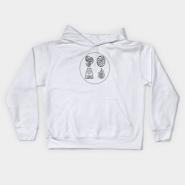 Avatar love Kids Hoodie by Titou design